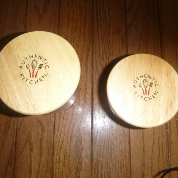 2 Stainless Steel Kitchen Storage Containers - Picture 3 of 3